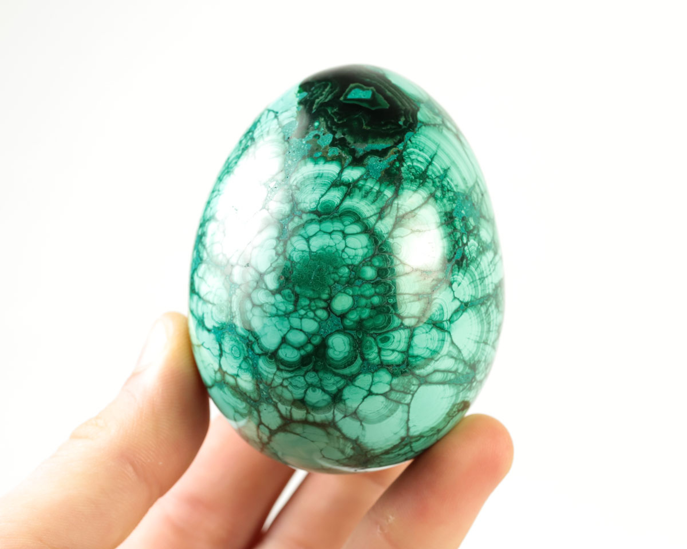Jajko z malachitu 
