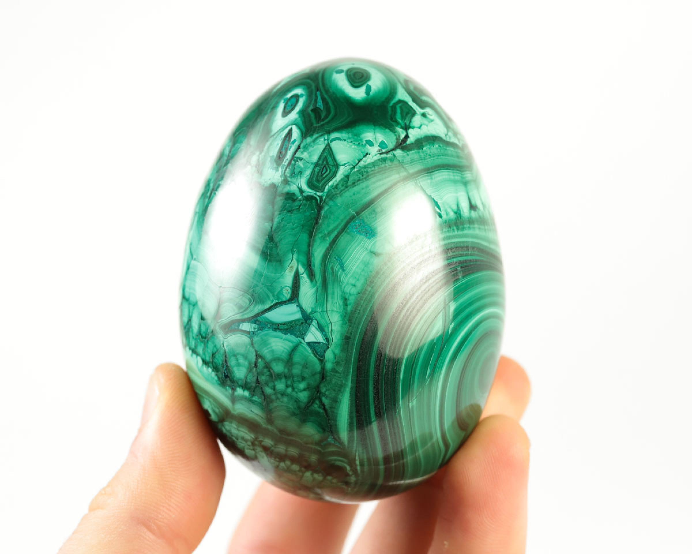 Jajko z malachitu 