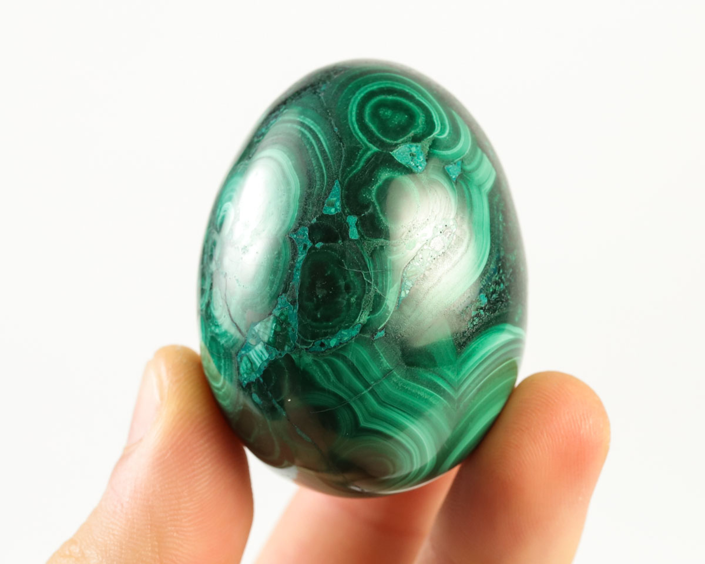 Jajko z malachitu 
