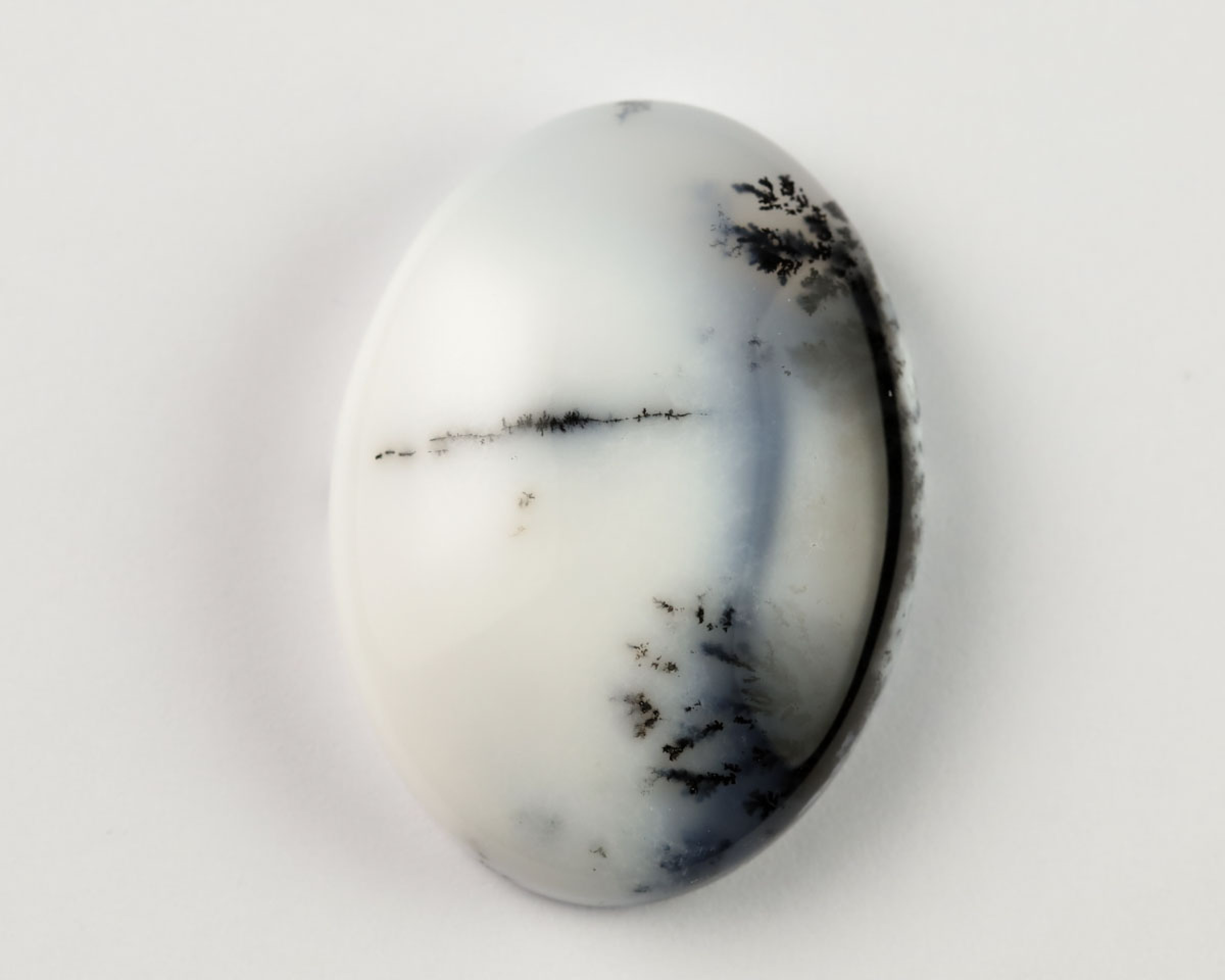 Opal dendrytowy owal 25x18 kaboszon