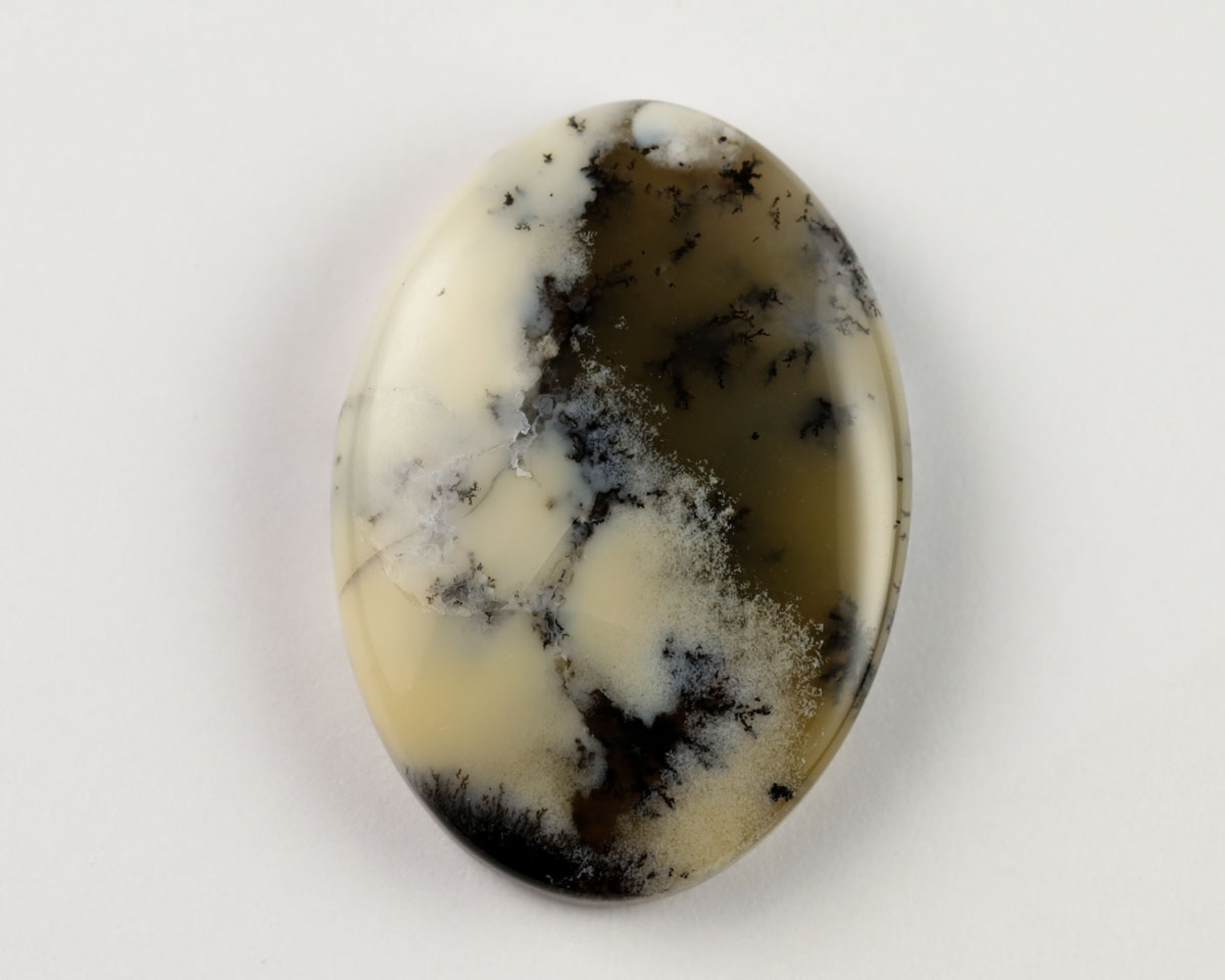 Opal dendrytowy owal 25x18 kaboszon