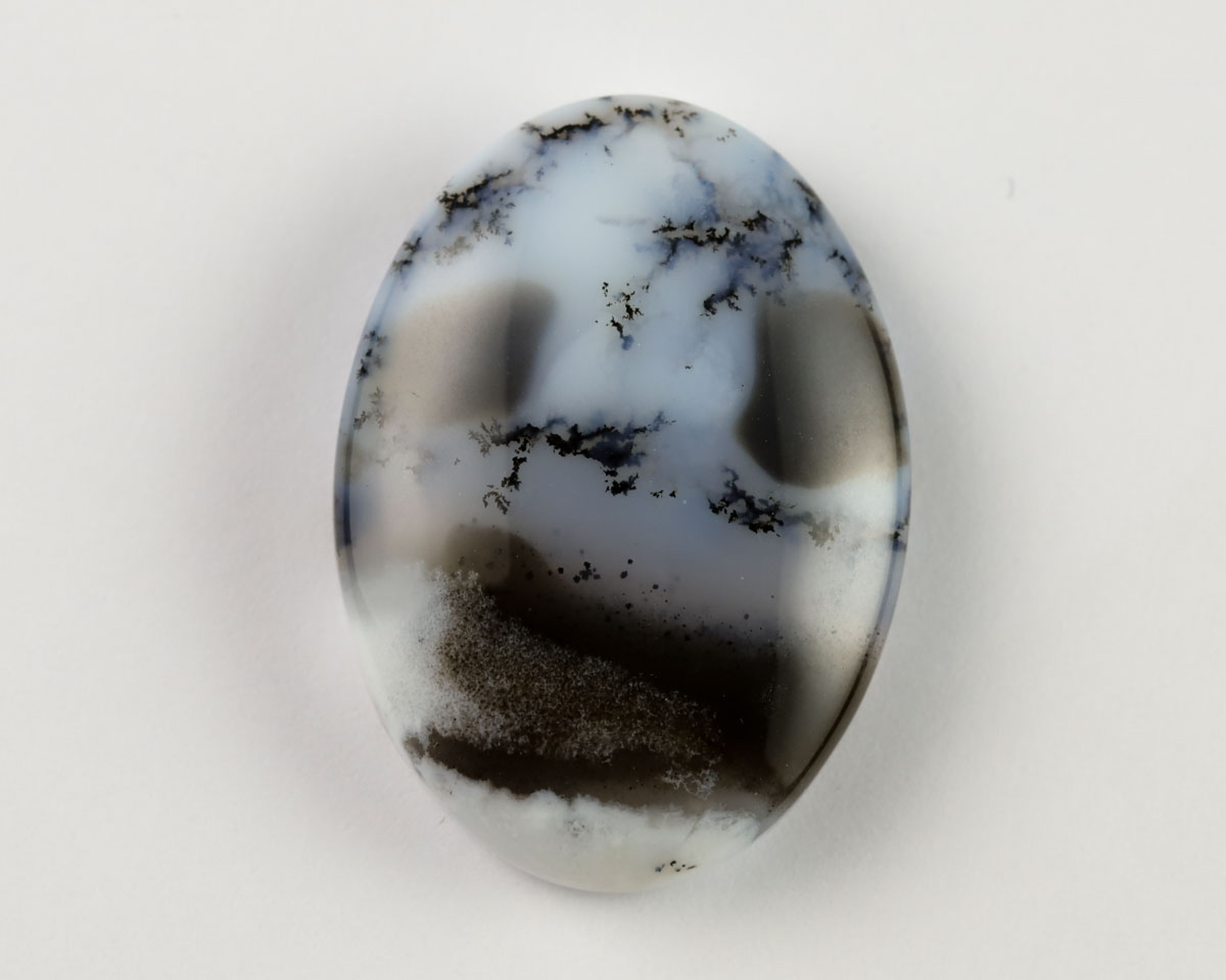Opal dendrytowy owal 25x18 kaboszon