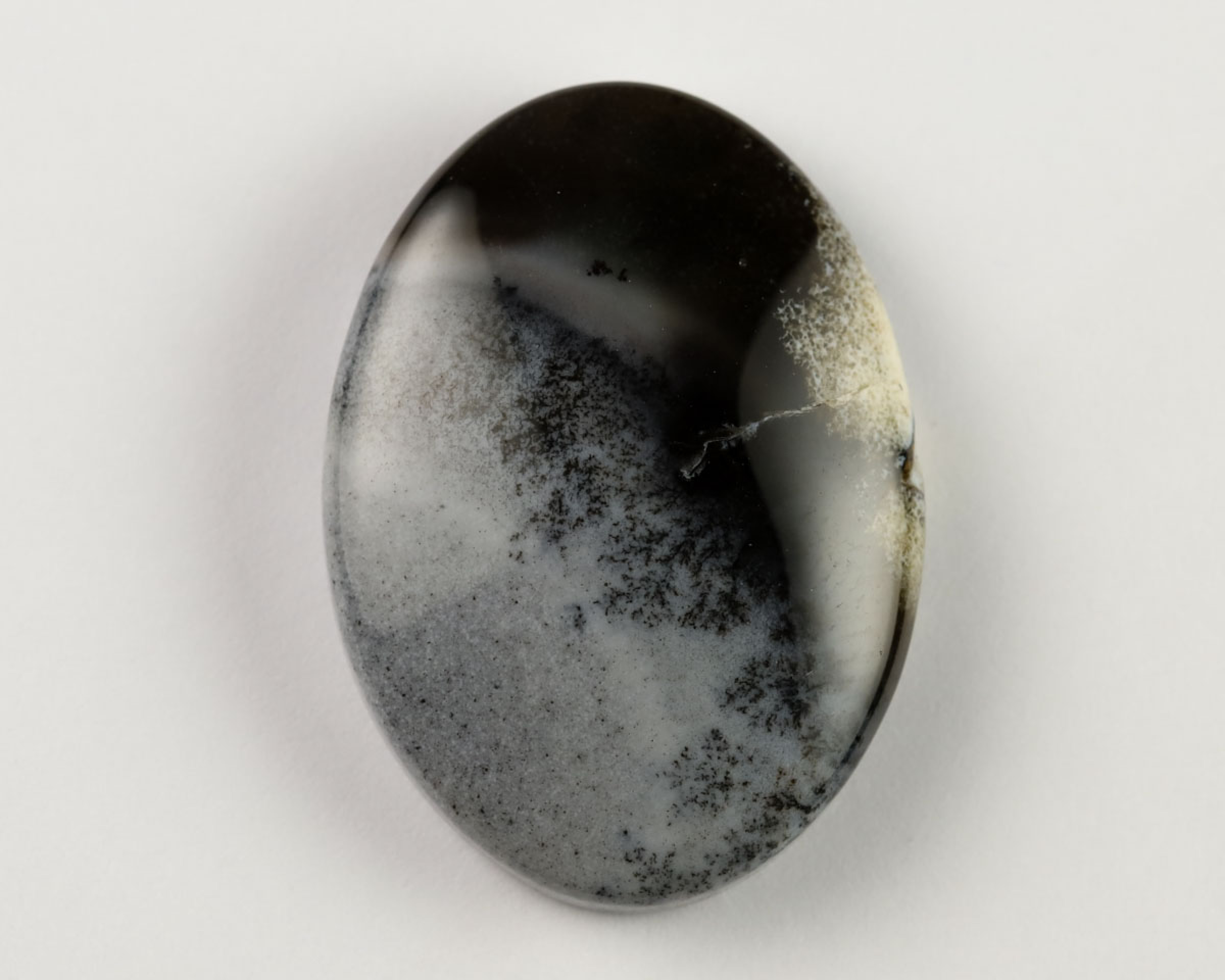 Opal dendrytowy owal 25x18 kaboszon