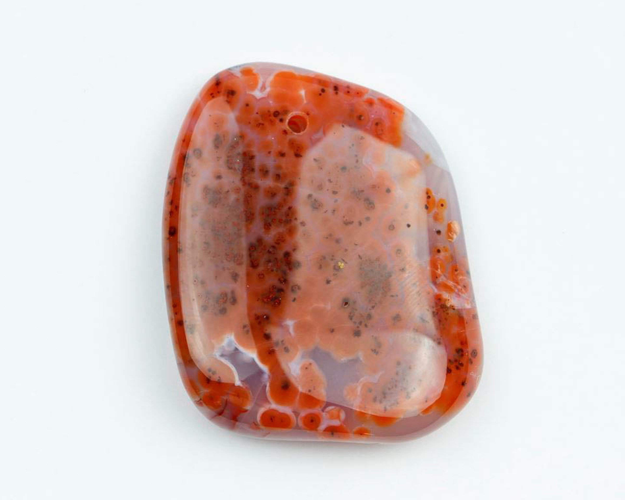 Agat z Maroka wiercony 2mm