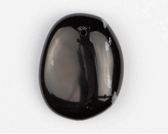 Obsydian śnieżny wiercony 2mm