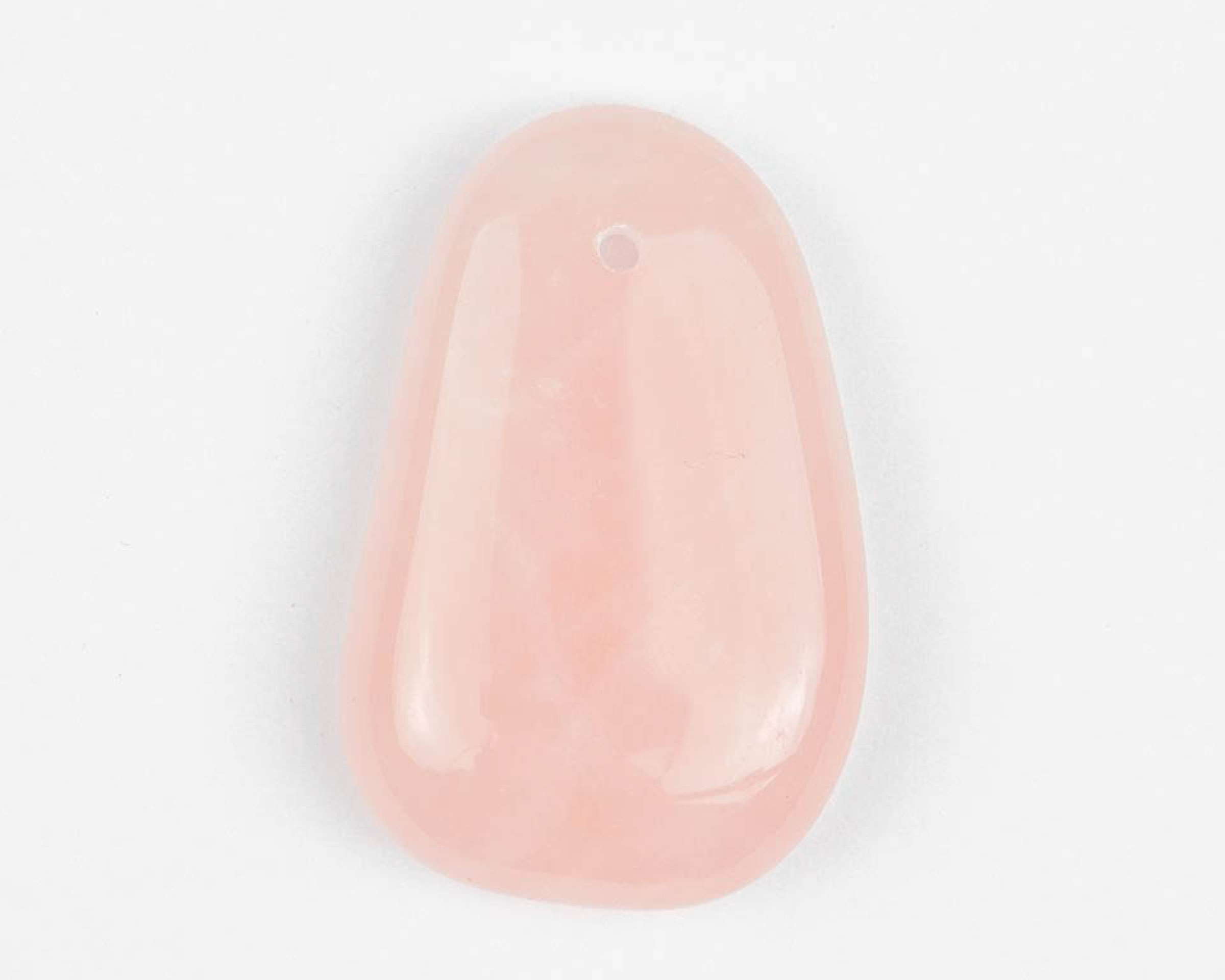 Kwarc różowy Zambia wiercony 2mm