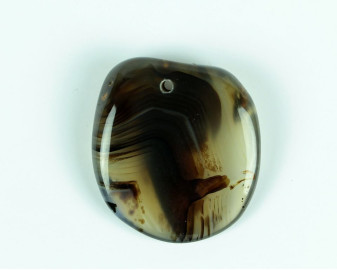 Agat z Madagaskaru wiercony 2mm