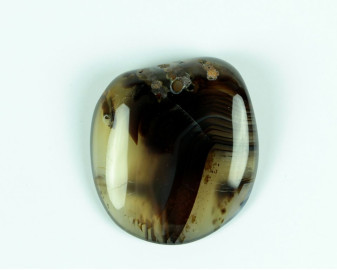 Agat z Madagaskaru wiercony 2mm