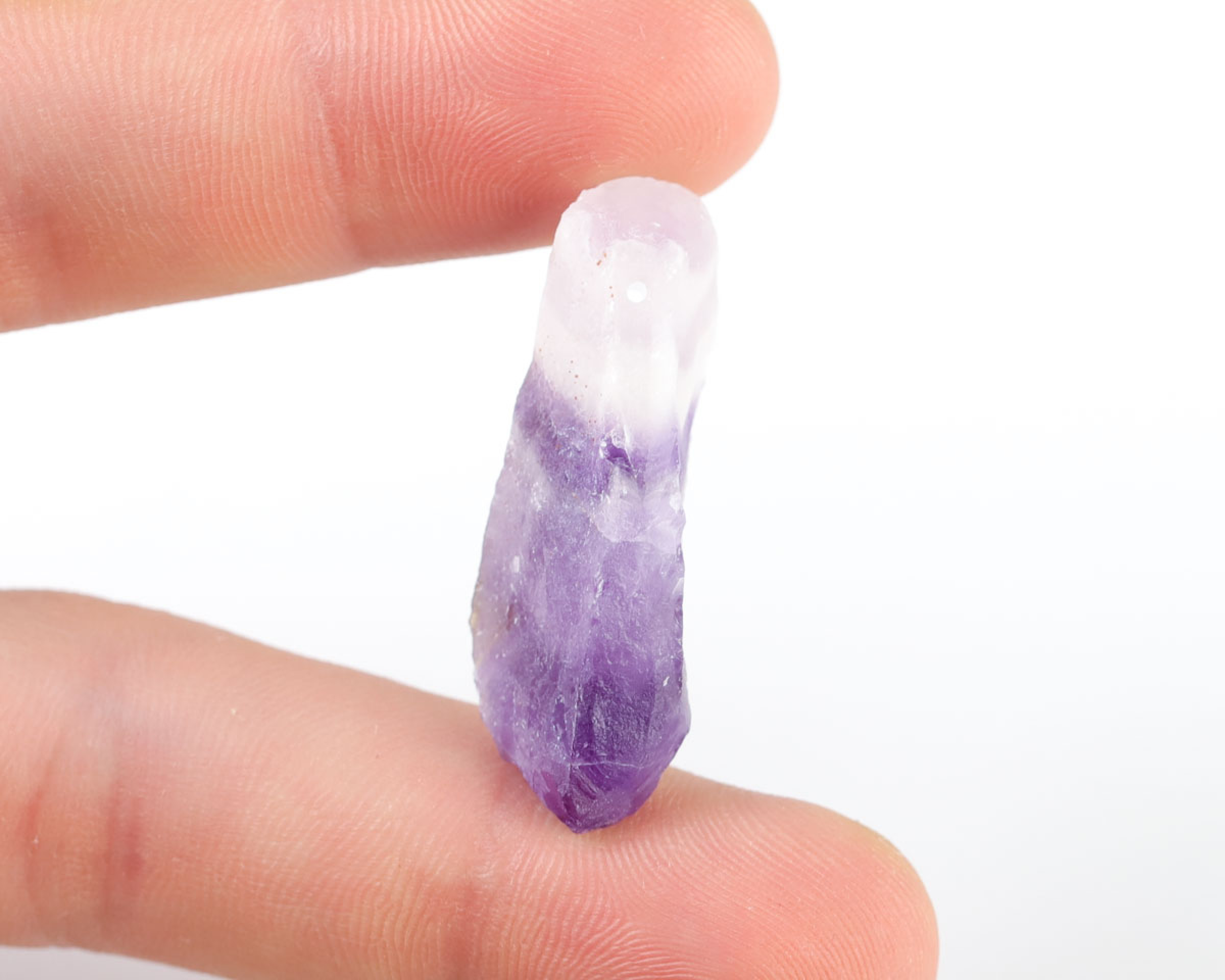 Ametyst Szewron wiercony 1,2mm 