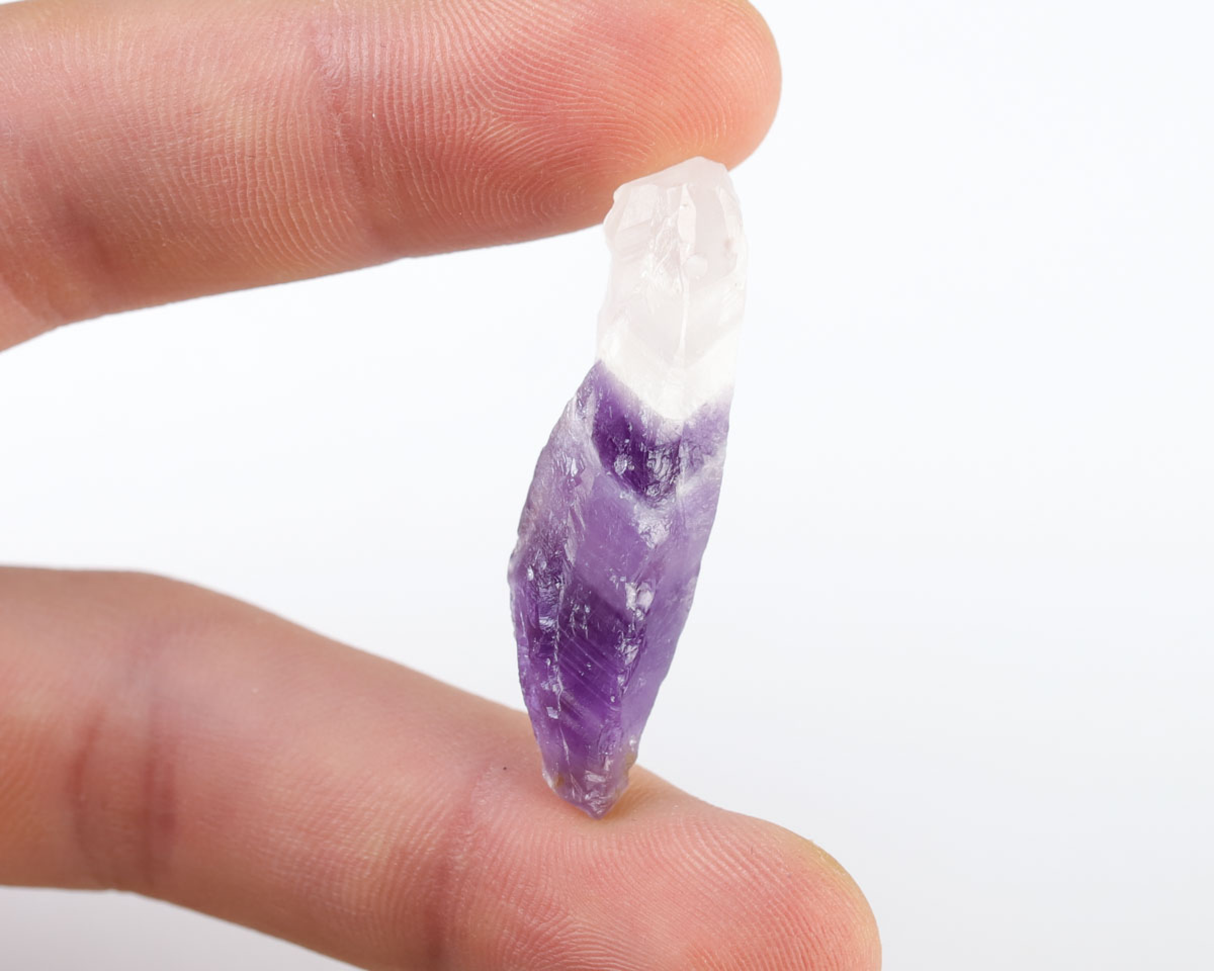 Ametyst Szewron wiercony 1,2mm 