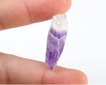 Ametyst Szewron wiercony 1,2mm 