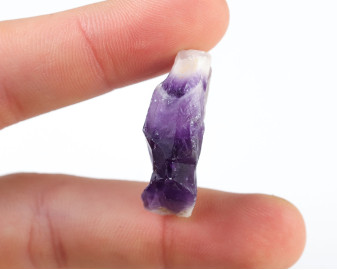 Ametyst Szewron wiercony 1,2mm 