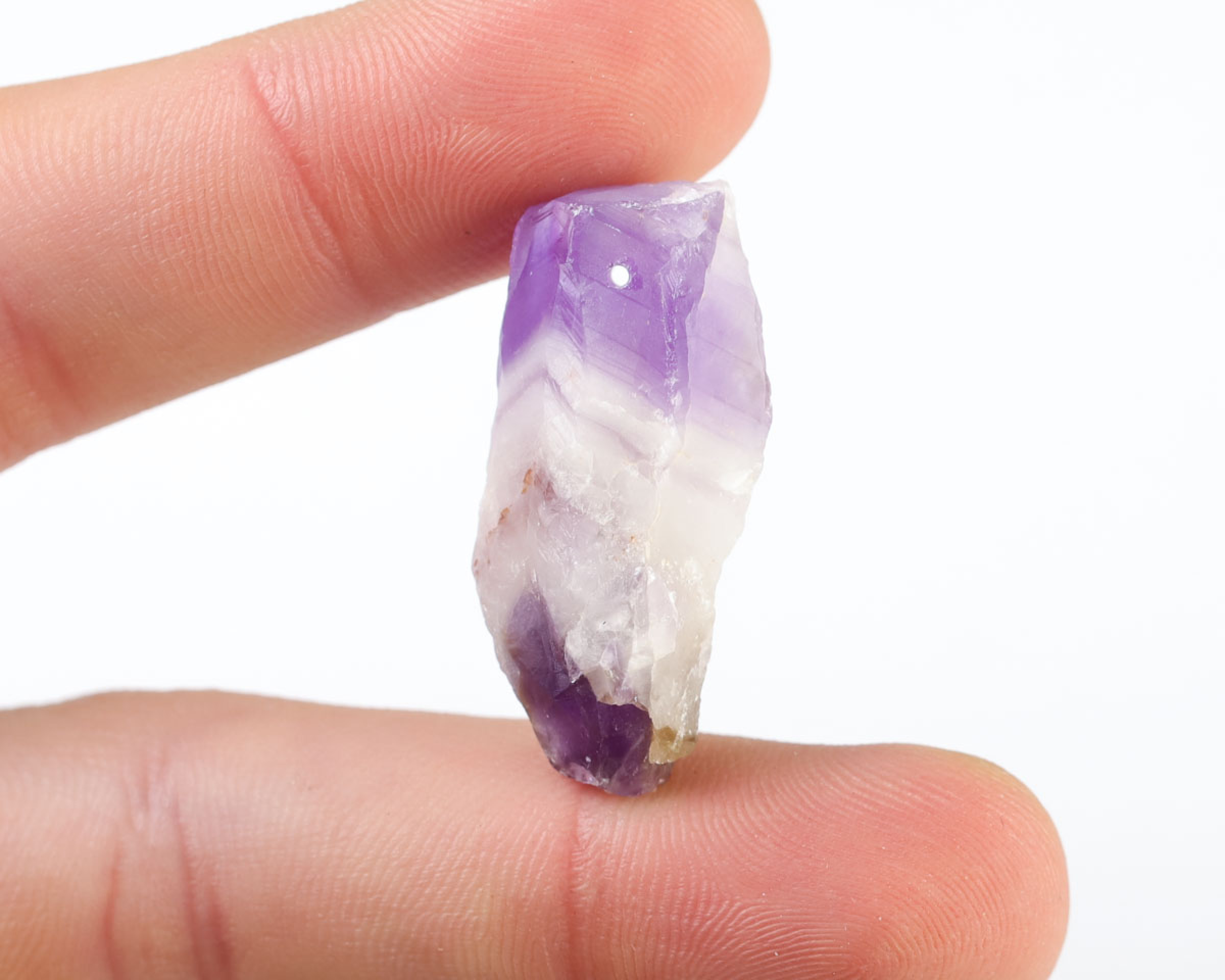 Ametyst Szewron wiercony 1,2mm 