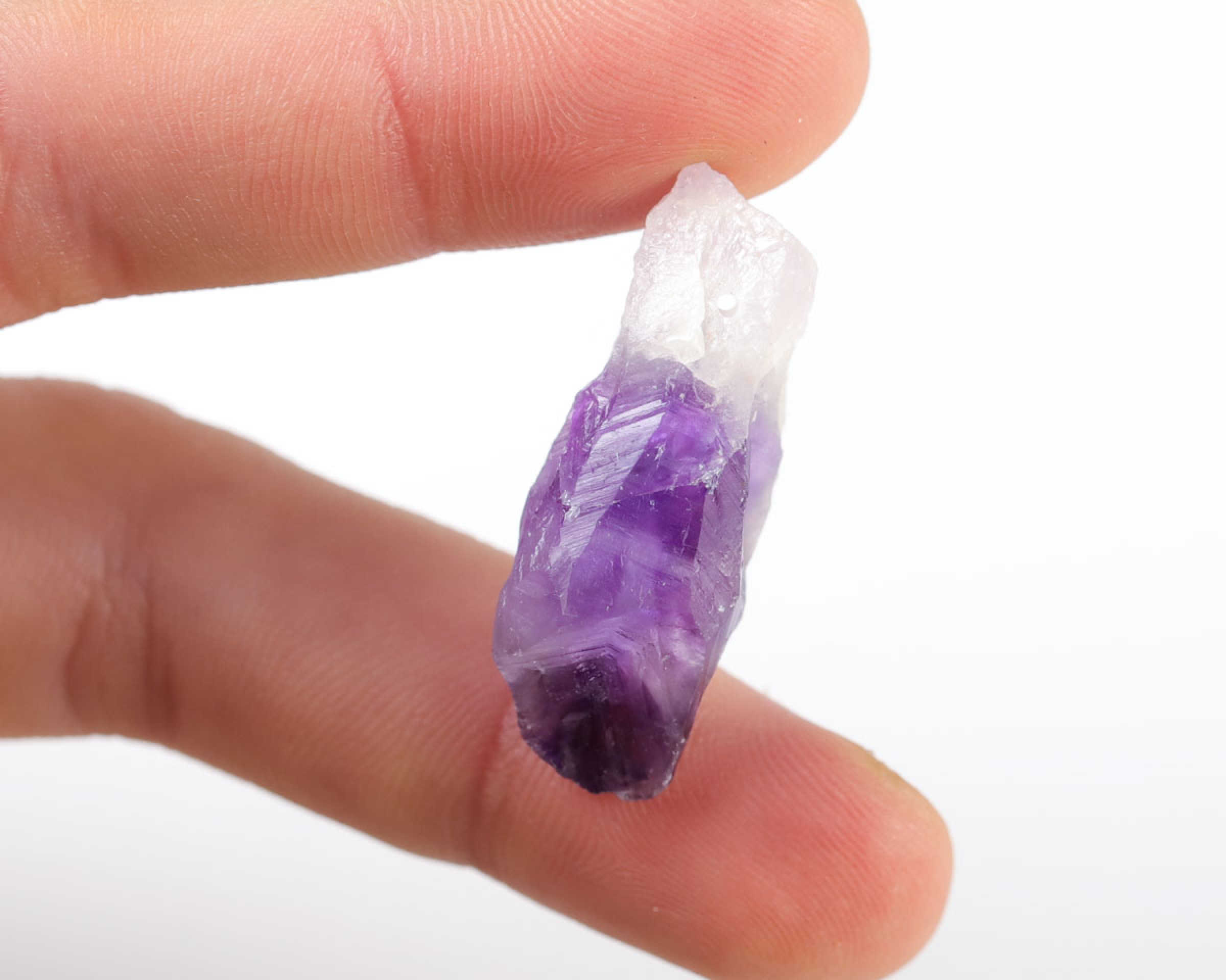 Ametyst Szewron wiercony 1,2mm 