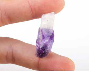 Ametyst Szewron wiercony 1,2mm 