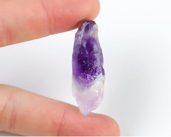 Ametyst Szewron wiercony 1,2mm 