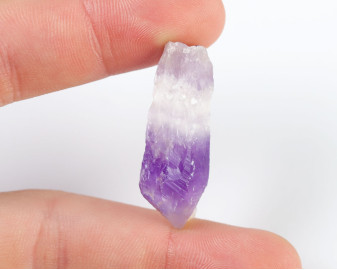 Ametyst Szewron wiercony 1,2mm 