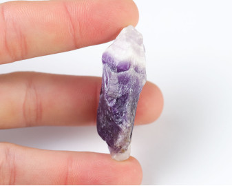 Ametyst Szewron wiercony 2mm 