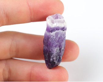 Ametyst Szewron wiercony 2mm 