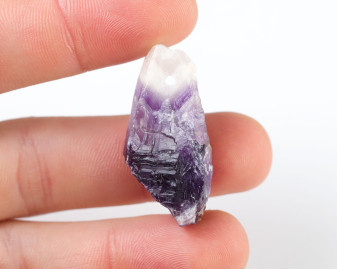 Ametyst Szewron wiercony 2mm 