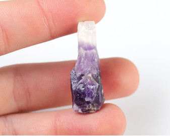 Ametyst Szewron wiercony 2mm 