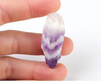 Ametyst Szewron wiercony 2mm 