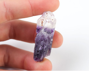 Ametyst Szewron wiercony 2mm 