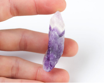 Ametyst Szewron wiercony 2mm 