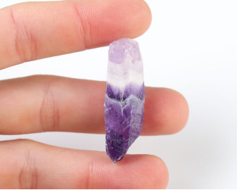 Ametyst Szewron wiercony 2mm 