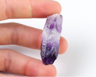 Ametyst Szewron wiercony 2mm 