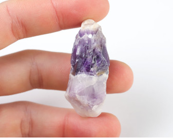 Ametyst Szewron wiercony 2mm 