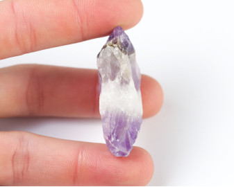 Ametyst Szewron wiercony 2mm 