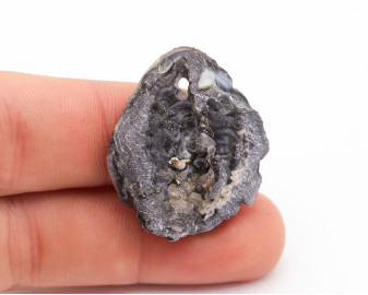 Chalcedonowa Rozeta wiercona 2mm 