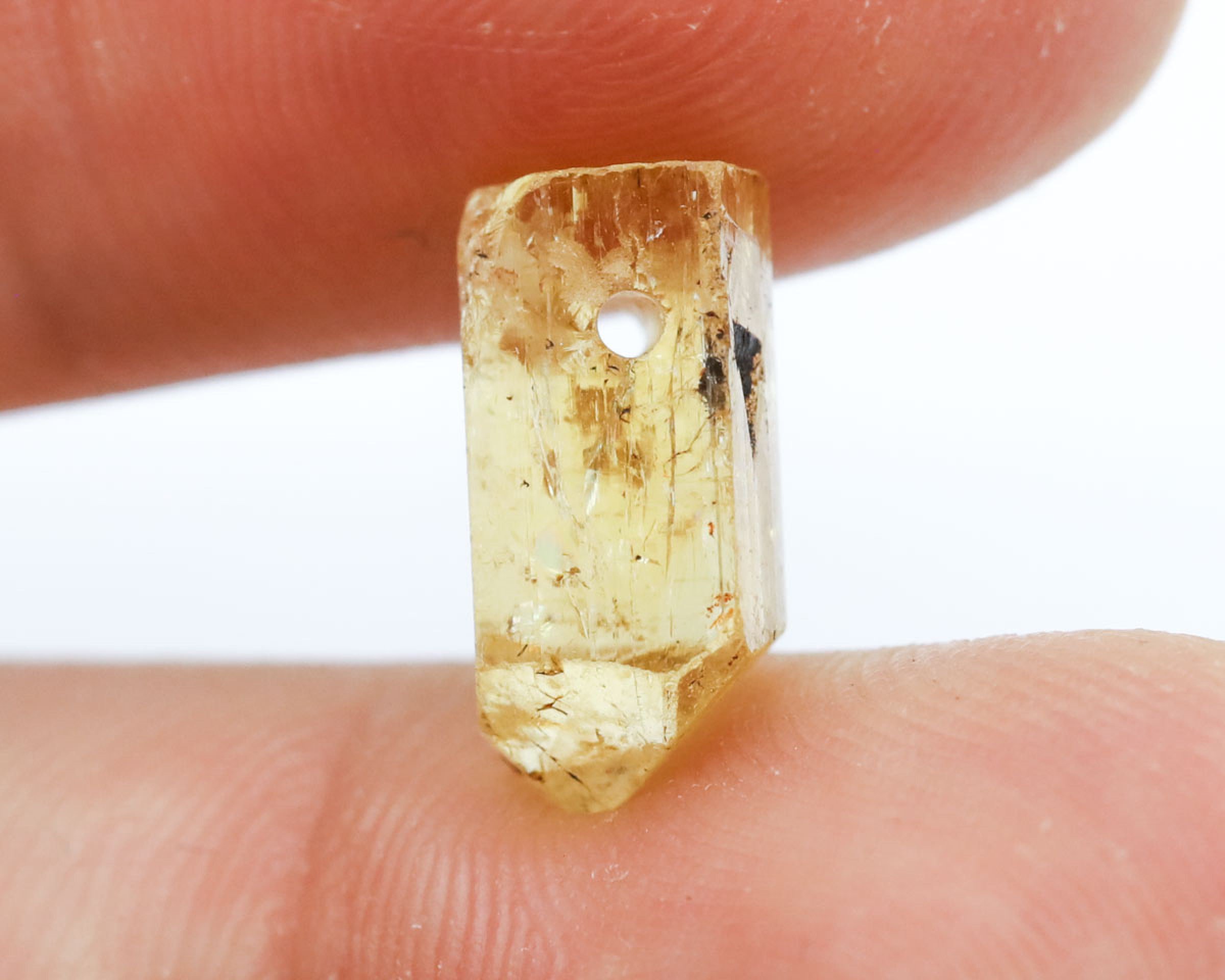 Topaz złoty wiercony