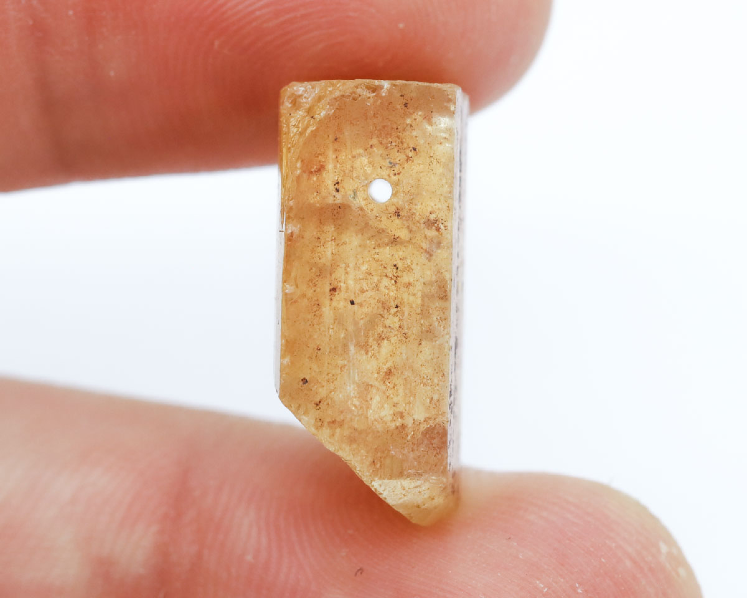 Topaz złoty wiercony
