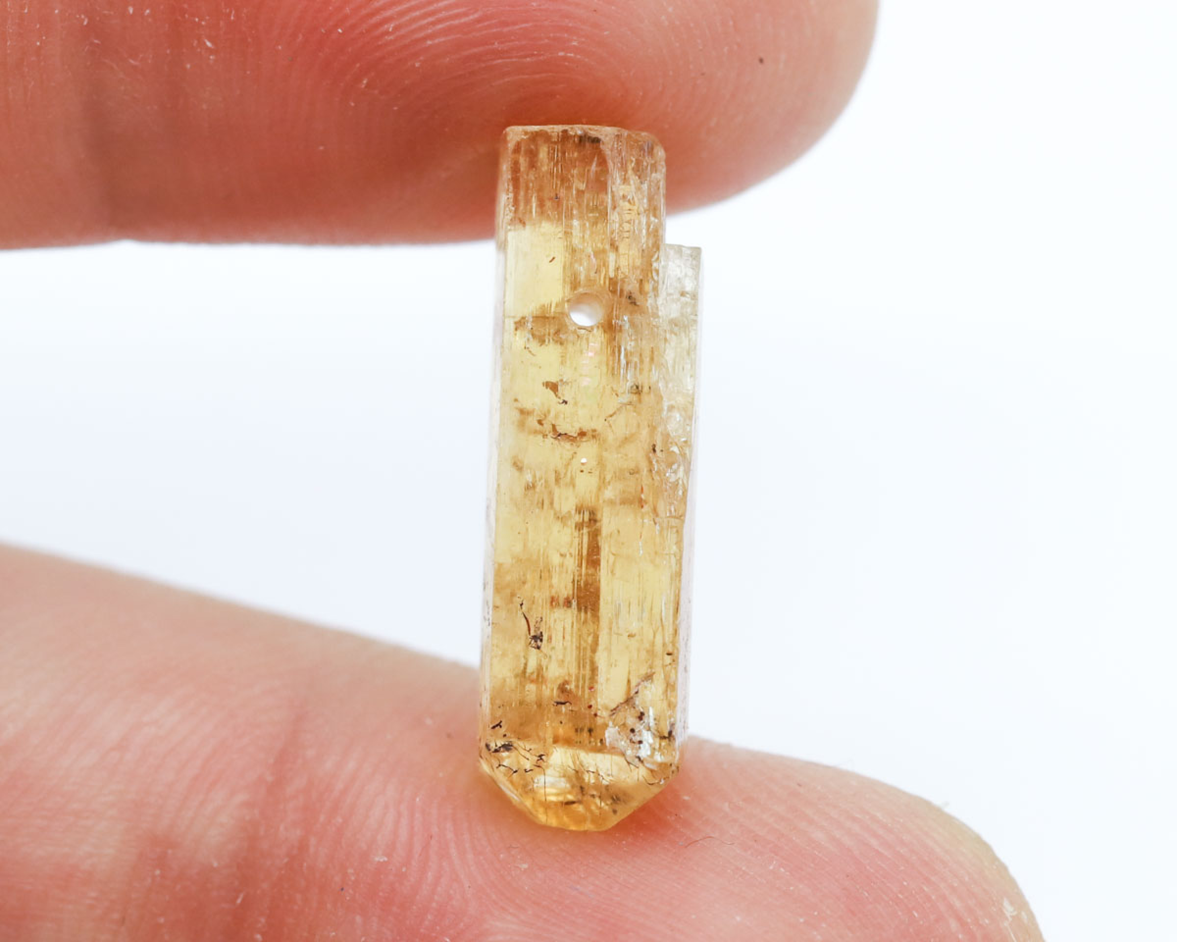 Topaz złoty wiercony