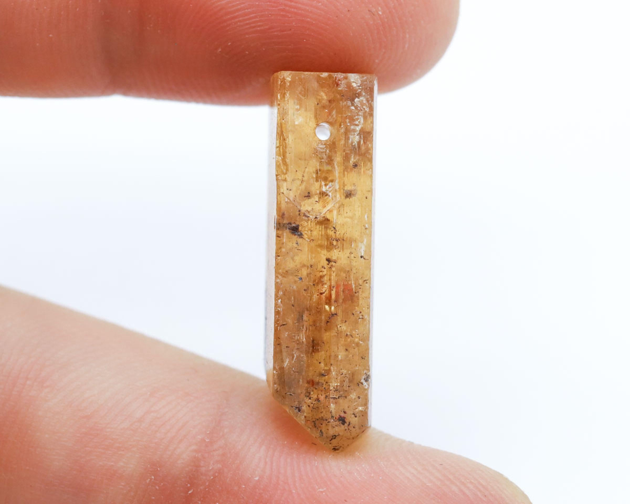 Topaz złoty wiercony