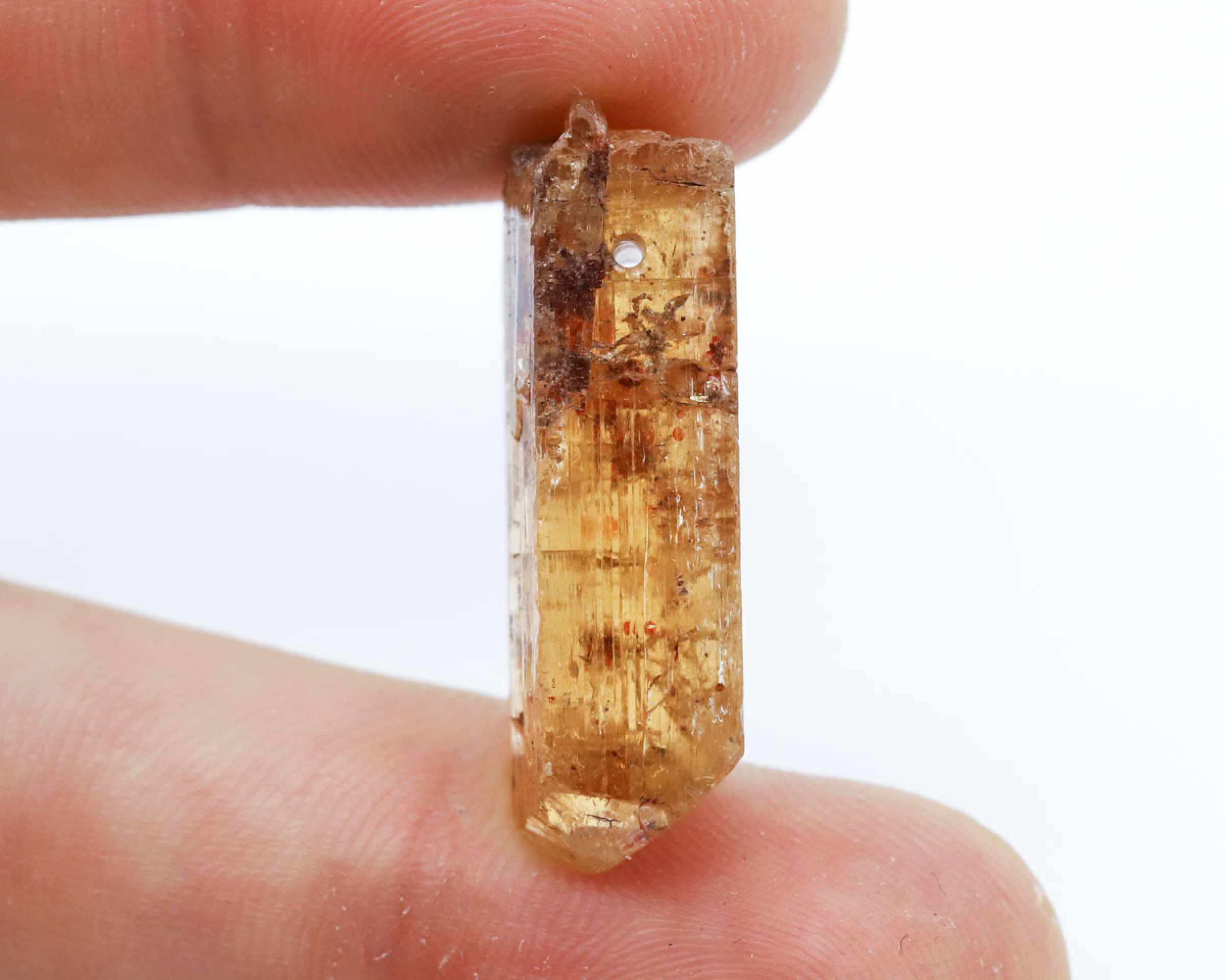 Topaz złoty wiercony