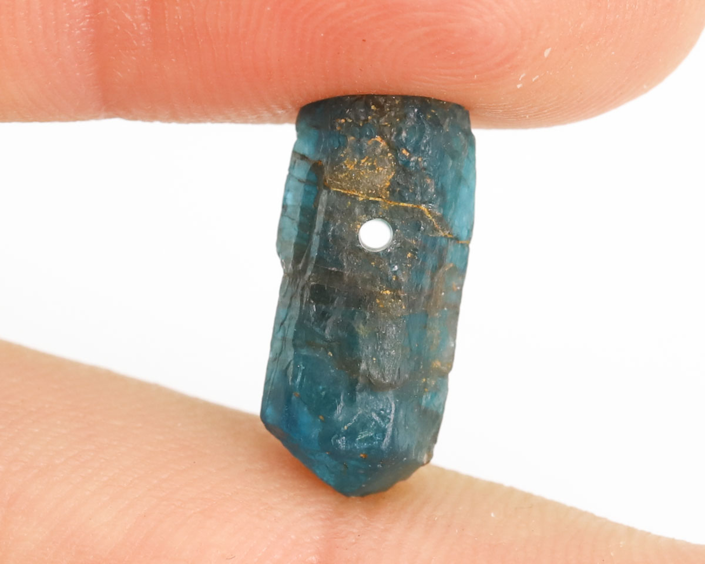 Apatyt Niebieski wiercony 1,2mm