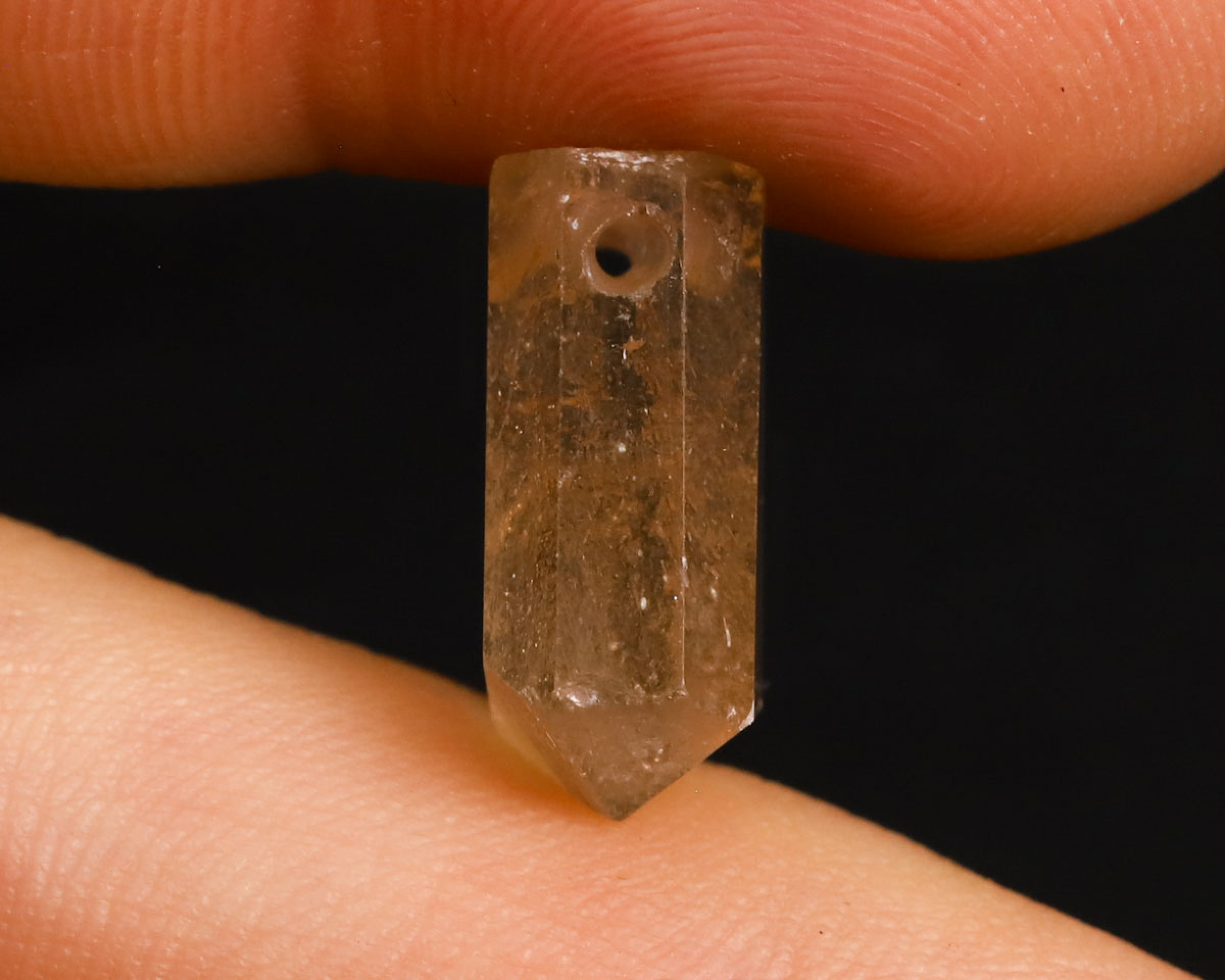 Topaz złoty wiercony