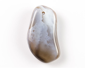 Agat z Botswany wiercony 2mm