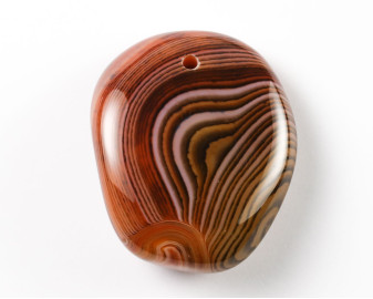 Agat sardonyks wiercony 2mm