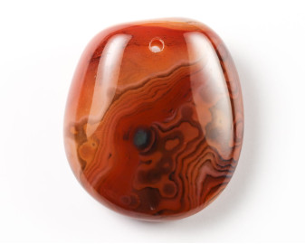 Agat sardonyks wiercony 2mm