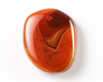 Agat sardonyks wiercony 2mm