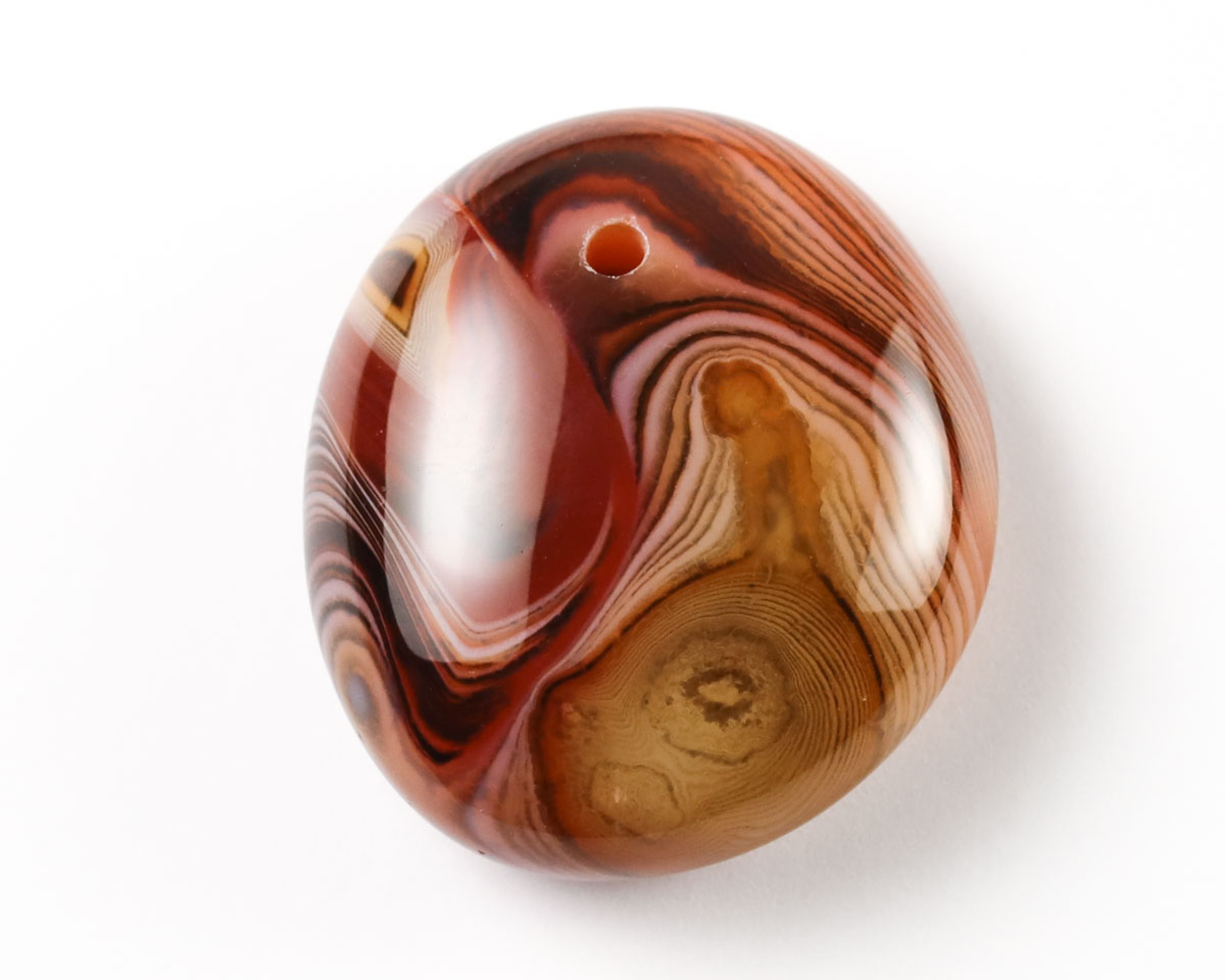 Agat sardonyks wiercony 2mm