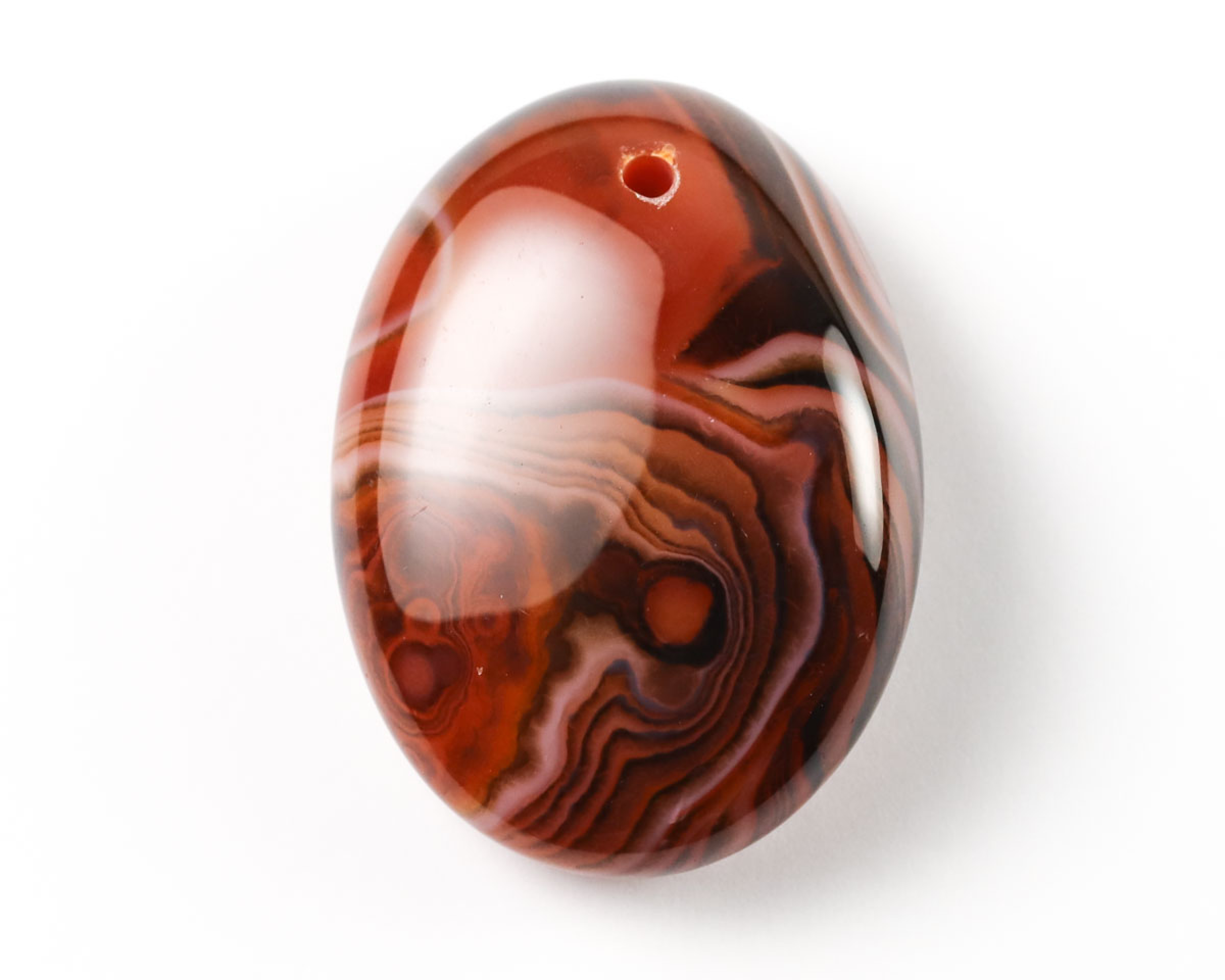 Agat sardonyks wiercony 2mm