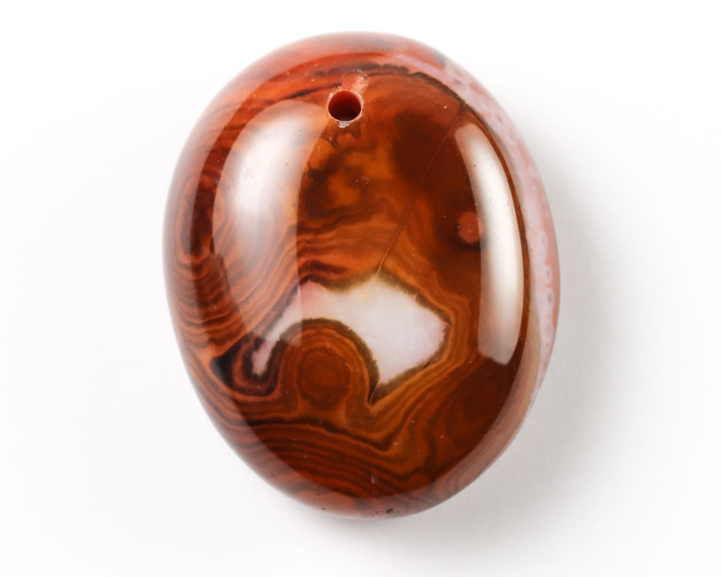 Agat sardonyks wiercony 2mm