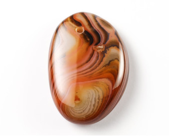 Agat sardonyks wiercony 2mm