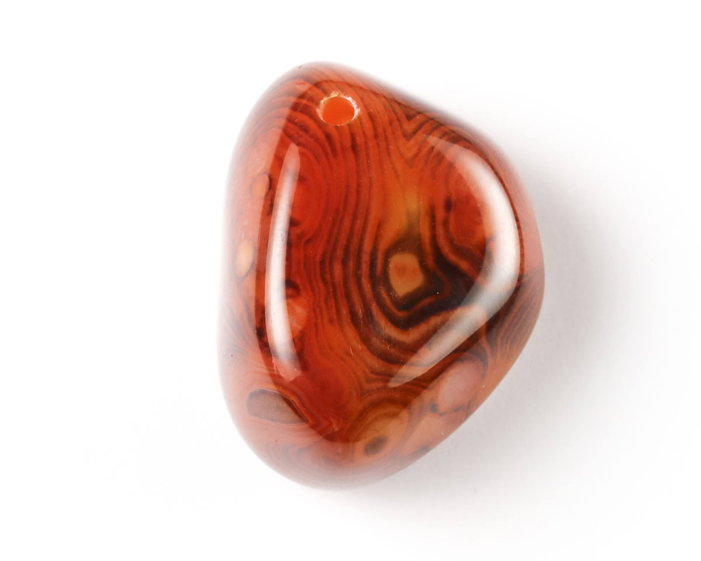 Agat sardonyks wiercony 2mm