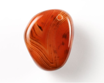 Agat sardonyks wiercony 2mm